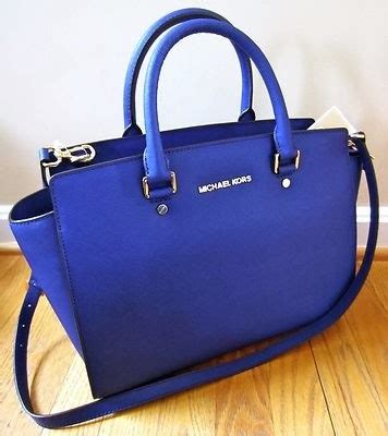 michael kors cobalt blue bag|michael kors handbags blue color.